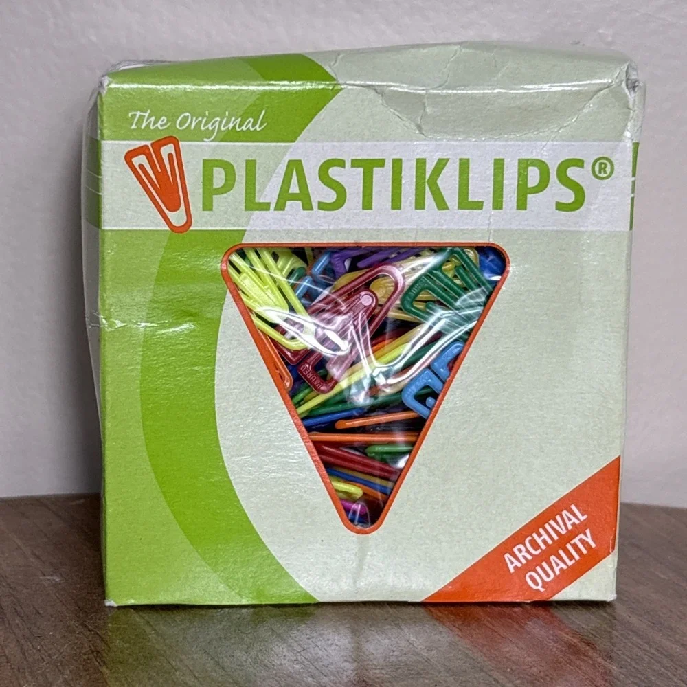 Baumgarten's Plastiklips Plastic Paper Clip LP 0300 500 Pieces Made‎ In Germany